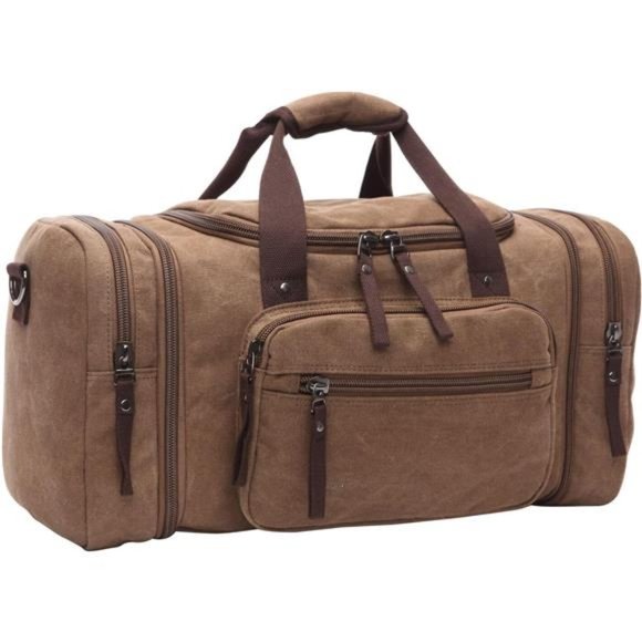 Duffle Bag for Travel, Large Canvas Duffel Bag for Travelling Overnight